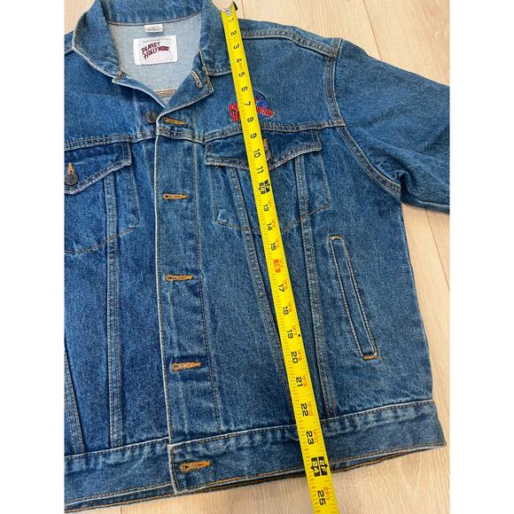 Vintage Planet Hollywood Las Vegas Denim / Jean Jacket Unisex Size Medium - Picture 12 of 12